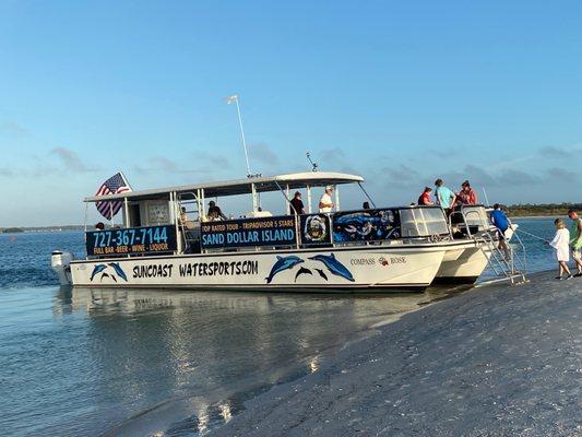 Ashore at Sand Dollar Island