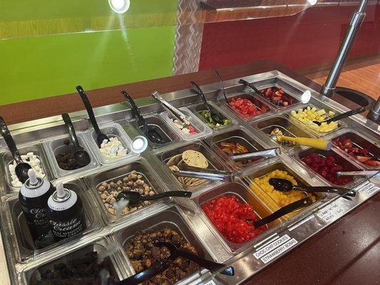 Toppings bar