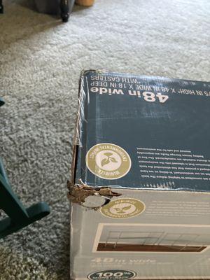 A rip and hole in a box I received