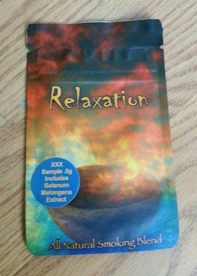 Relaxation all-natural herbal smoking blend