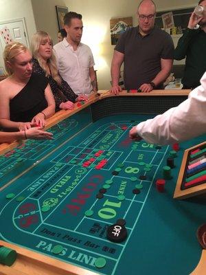 Craps table