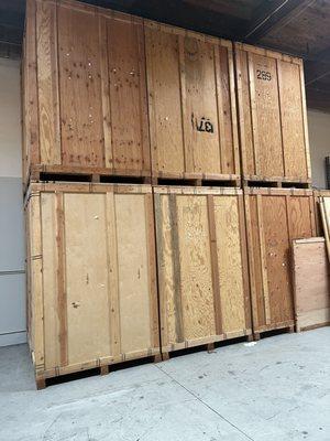 Secure wooden storage vaults