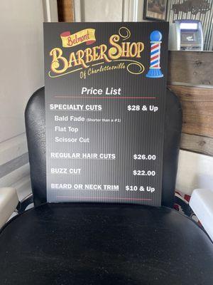 Price list