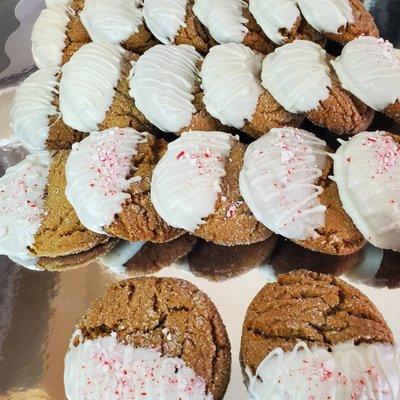 Dipped Gingersnap Cookies