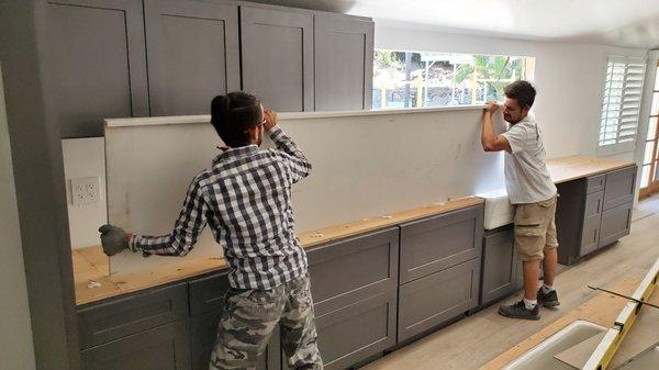 San Diego Flood Restoration Kitchen Remodel