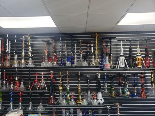 Loads of hookah and glass