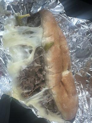 Cheese steak with some add ins