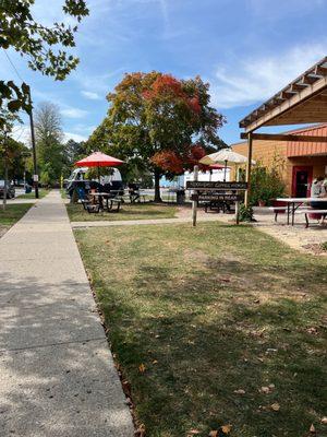 Outside seating