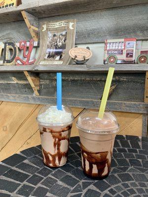 Chocolate milkshakes