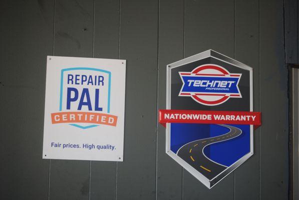 We accept extended warranties and provide a 2 year/ 24,000 mile warranty on qualified repairs.