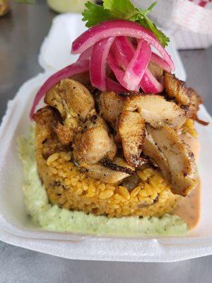 El Morro with grilled chicken