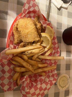 Fried fish and fries!