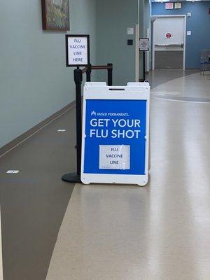 Free flu shots.