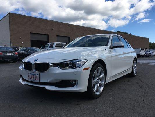 2016 BMW 335 in for a bumper replacement.