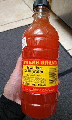 Hawaiian chili water!