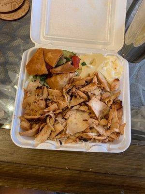 BBQ Chicken Shawarma plate