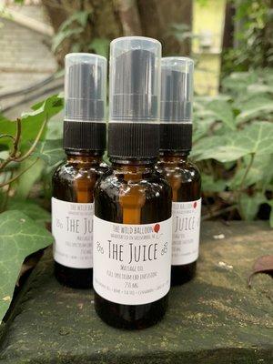 CBD massage oil made locally.