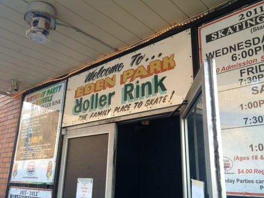 Main Entrance--the roller rink is, oddly enough, on the 2nd floor.