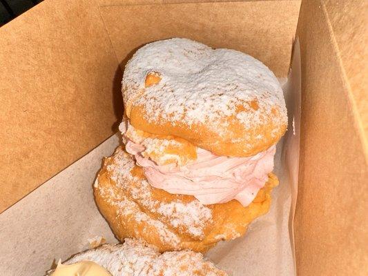 Strawberry cream puff