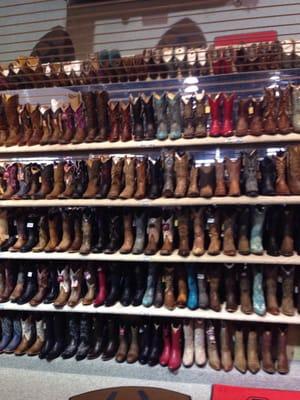 Tons and tons of boots and the corral boots!! My favorite!