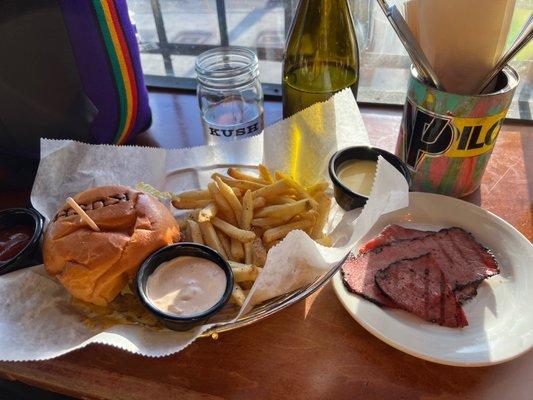 LoKal Burger with everything on the side.