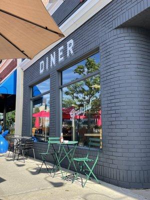 Exterior of the diner