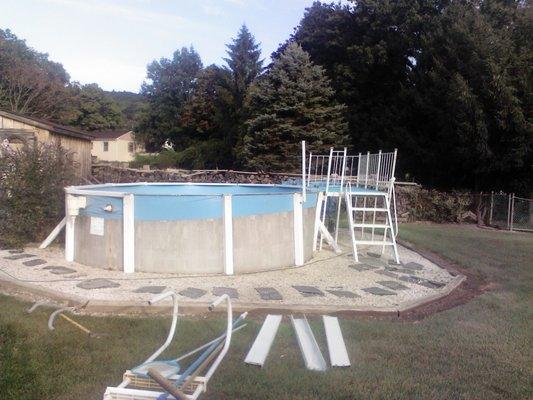 pool before the demo