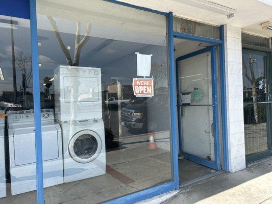 Front of store #gerepair #kenmorerepair gas dryer installation, Frigidaire repair, fr stove repair, dishwasher repair service