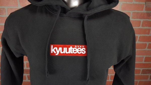 Heavyweight Hooded Sweatshirt with embroidered logo with raised (3D/Puff) text.