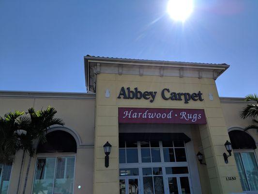 Entry to Abbey carpet showroom