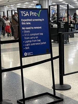 Terminal 3 TSA Pre-check