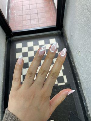 Acrylic full set with design