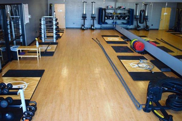 Group Fitness Studio & Olympic Lifting Platforms