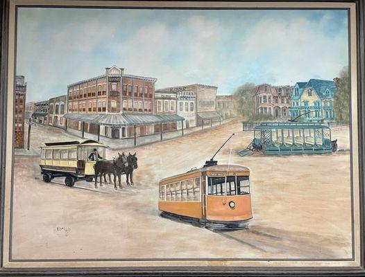 Another painting of old downtown Fort Smith