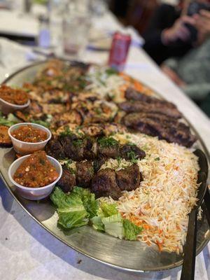 Kebab platter