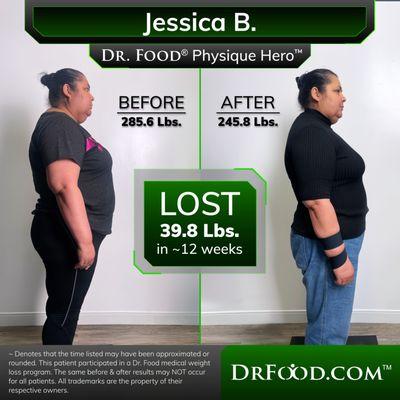 Jessica Before and After 12 Weeks.