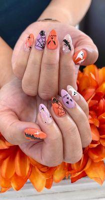 Gel X Halloween Design