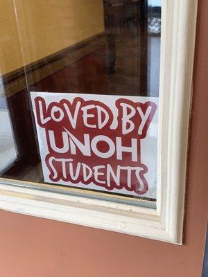 Loved by local UNOH students it seems