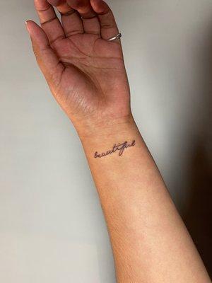 Beautiful Script by Cierra Vaughan