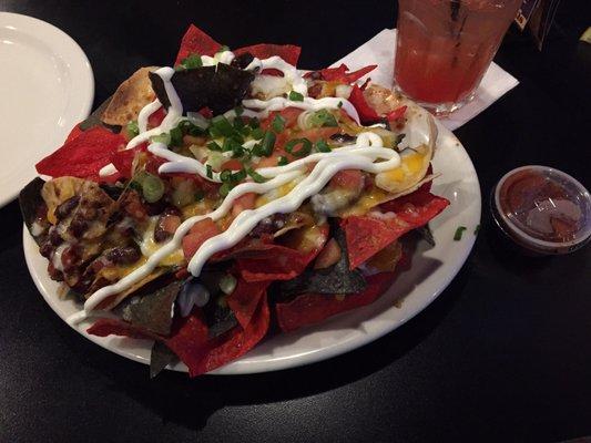 Half order of nachos. Huge!!