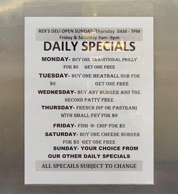 Specials