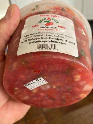 "Fresh" salsa, purchased today.