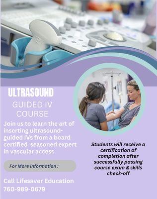 Ultrasound guided IV course