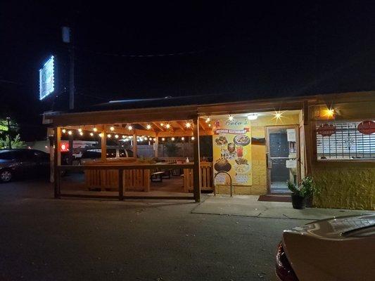 Restaurant at night