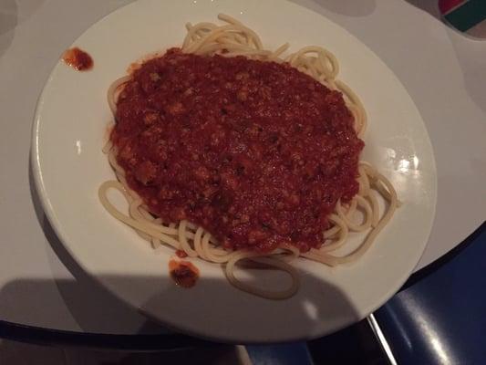 Spaghetti with meat sauce