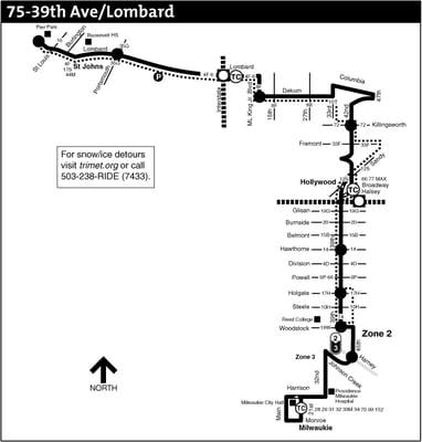 Trimet #75 - Milwaukie Transit Center/St. Johns