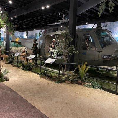 Vietnam War Helicopter Exhibit