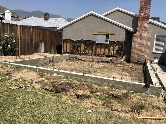 Footing & Foundation for 660 sq ft addition.
 Glendale, CA
 #footing, #foundation, #addition, #residential, #LaCanada, #Glendale,