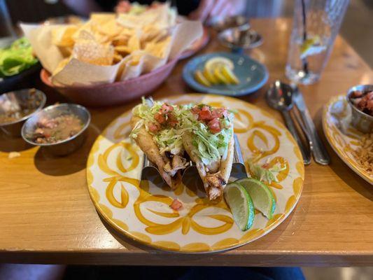 Mahi mahi fish Puffy Tacos