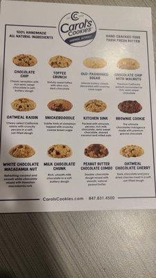 Cookie Flavors